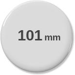 round badge 101mm