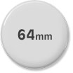 round badge 64mm