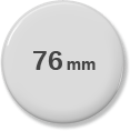 round badge 76mm