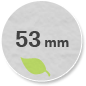 round eco badge 53mm